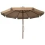Garden umbrella with taupe wooden pole 330 cm by vidaXL, Umbrellas - Ref: Foro24-47215, Price: 106,33 €, Discount: %