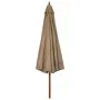 Garden umbrella with taupe wooden pole 330 cm by vidaXL, Umbrellas - Ref: Foro24-47215, Price: 106,33 €, Discount: %