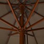 Garden umbrella with taupe wooden pole 330 cm by vidaXL, Umbrellas - Ref: Foro24-47215, Price: 126,64 €, Discount: %