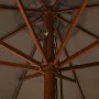 Garden umbrella with taupe wooden pole 330 cm by vidaXL, Umbrellas - Ref: Foro24-47215, Price: 106,33 €, Discount: %