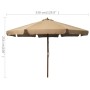 Sombrilla de jardín con palo de madera gris topo 330 cm de vidaXL, Sombrillas - Ref: Foro24-47215, Precio: 126,64 €, Descuent...