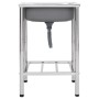 Fregadero de camping de un seno acero inoxidable de vidaXL, Fregaderos - Ref: Foro24-151210, Precio: 163,99 €, Descuento: %