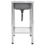 Fregadero de camping de un seno acero inoxidable de vidaXL, Fregaderos - Ref: Foro24-151210, Precio: 163,99 €, Descuento: %