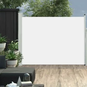 Retractable cream-colored garden side awning 140x500 cm by vidaXL, Umbrellas - Ref: Foro24-48395, Price: 82,43 €, Discount: %