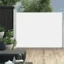 Retractable cream-colored garden side awning 140x500 cm by vidaXL, Umbrellas - Ref: Foro24-48395, Price: 82,43 €, Discount: %
