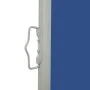Toldo lateral retráctil de jardín azul 100x500 cm de vidaXL, Sombrillas - Ref: Foro24-48384, Precio: 79,18 €, Descuento: %