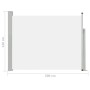 Einziehbare Gartenmarkise cremefarben 140x500 cm von vidaXL, Sonnenschirme - Ref: Foro24-48395, Preis: 84,03 €, Rabatt: %