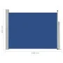 Toldo lateral retráctil de jardín azul 100x500 cm de vidaXL, Sombrillas - Ref: Foro24-48384, Precio: 79,18 €, Descuento: %
