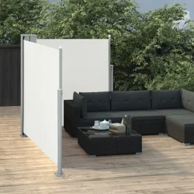 Toldo lateral retráctil color crema 100x600 cm de vidaXL, Sombrillas - Ref: Foro24-48443, Precio: 83,84 €, Descuento: %