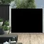 Toldo lateral retráctil de jardín negro 140x500 cm de vidaXL, Sombrillas - Ref: Foro24-48394, Precio: 84,46 €, Descuento: %