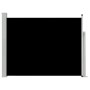 Schwarze einziehbare Seitenmarkise für den Garten, 140 x 500 cm von vidaXL, Sonnenschirme - Ref: Foro24-48394, Preis: 86,14 €...