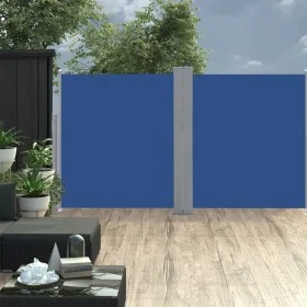 Retractable blue side awning 140x600 cm by vidaXL, Umbrellas - Ref: Foro24-48458, Price: 87,30 €, Discount: %