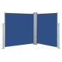 Toldo lateral retráctil azul 140x600 cm de vidaXL, Sombrillas - Ref: Foro24-48458, Precio: 88,43 €, Descuento: %