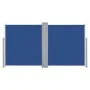 Retractable blue side awning 140x600 cm by vidaXL, Umbrellas - Ref: Foro24-48458, Price: 87,30 €, Discount: %