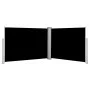 Toldo lateral retráctil negro 100x1000 cm de vidaXL, Sombrillas - Ref: Foro24-48472, Precio: 117,61 €, Descuento: %