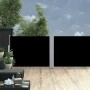 Einziehbare schwarze Seitenmarkise 100x1000 cm von vidaXL, Sonnenschirme - Ref: Foro24-48472, Preis: 119,49 €, Rabatt: %