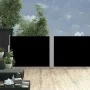 Toldo lateral retráctil negro 100x1000 cm de vidaXL, Sombrillas - Ref: Foro24-48472, Precio: 117,61 €, Descuento: %