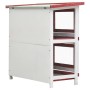 Kaninchenstall Käfig mit 4 roten Holztüren von vidaXL, Käfige und Lebensräume für Kleintiere - Ref: Foro24-170836, Preis: 128...