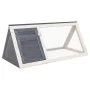 Grauer Tierkäfigstall aus Holz von vidaXL, Käfige und Lebensräume für Kleintiere - Ref: Foro24-170852, Preis: 67,38 €, Rabatt: %