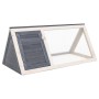 Grauer Tierkäfigstall aus Holz von vidaXL, Käfige und Lebensräume für Kleintiere - Ref: Foro24-170852, Preis: 92,83 €, Rabatt: %