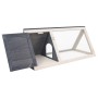 Grauer Tierkäfigstall aus Holz von vidaXL, Käfige und Lebensräume für Kleintiere - Ref: Foro24-170852, Preis: 92,83 €, Rabatt: %
