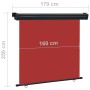 Rote Balkon-Seitenmarkise 170x250 cm von vidaXL, Sonnenschirme - Ref: Foro24-48439, Preis: 74,77 €, Rabatt: %
