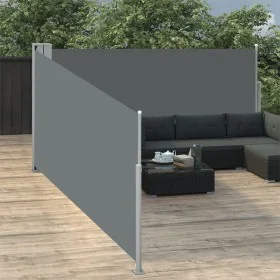 Anthrazitgraue einziehbare Seitenmarkise 100x1000 cm von vidaXL, Sonnenschirme - Ref: Foro24-48474, Preis: 159,24 €, Rabatt: %