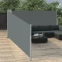 Anthrazitgraue einziehbare Seitenmarkise 100x1000 cm von vidaXL, Sonnenschirme - Ref: Foro24-48474, Preis: 159,24 €, Rabatt: %