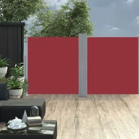 Retractable red side awning 120x600 cm by vidaXL, Umbrellas - Ref: Foro24-48453, Price: 64,44 €, Discount: %