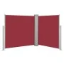 Retractable red side awning 120x600 cm by vidaXL, Umbrellas - Ref: Foro24-48453, Price: 64,44 €, Discount: %