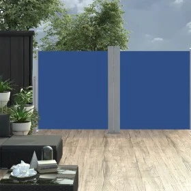 Blaue einziehbare Seitenmarkise 120x600 cm von vidaXL, Sonnenschirme - Ref: Foro24-48452, Preis: 66,65 €, Rabatt: %