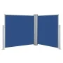 Toldo lateral retráctil azul 120x600 cm de vidaXL, Sombrillas - Ref: Foro24-48452, Precio: 66,62 €, Descuento: %