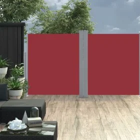 Red retractable side awning 160x600 cm by vidaXL, Umbrellas - Ref: Foro24-48465, Price: 71,16 €, Discount: %
