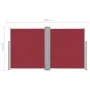 Red retractable side awning 160x600 cm by vidaXL, Umbrellas - Ref: Foro24-48465, Price: 71,16 €, Discount: %