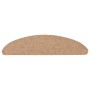 Alfombrilla autoadhesiva de escalera 15 uds beige 56x17x3 cm