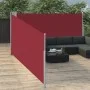 Toldo lateral retráctil rojo 140x1000 cm de vidaXL, Sombrillas - Ref: Foro24-48489, Precio: 101,58 €, Descuento: %