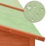 Outdoor hutch with solid brown fir wood runner by vidaXL, Cages and habitats for small animals - Ref: Foro24-170872, Price: 4...