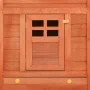 Outdoor-Stall mit Kufe aus massivem braunem Tannenholz von vidaXL, Käfige und Lebensräume für Kleintiere - Ref: Foro24-170872...