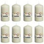 Bolsius Velas 8 unidades marfil 130x68 mm