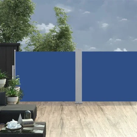 Toldo lateral retráctil azul 140x1000 cm by vidaXL, Umbrellas - Ref: Foro24-48488, Price: 111,16 €, Discount: %