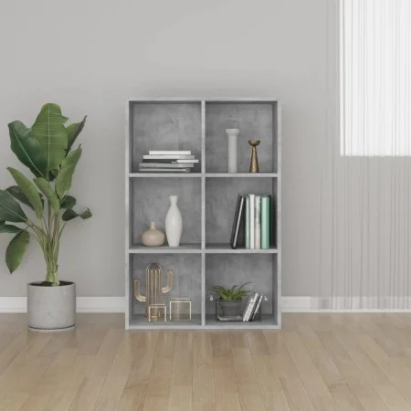 Concrete gray engineered wood shelving/sideboard 66x30x98 cm by vidaXL, Bookcases and shelves - Ref: Foro24-800346, Price: 52...