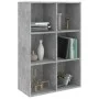 Concrete gray engineered wood shelving/sideboard 66x30x98 cm by vidaXL, Bookcases and shelves - Ref: Foro24-800346, Price: 52...