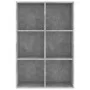 Concrete gray engineered wood shelving/sideboard 66x30x98 cm by vidaXL, Bookcases and shelves - Ref: Foro24-800346, Price: 52...