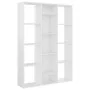 Trennwand/Regal aus glänzend weißer Spanplatte, 100 x 24 x 140 cm von vidaXL, Raumteiler - Ref: Foro24-800447, Preis: 83,72 €...