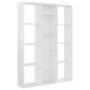 Trennwand/Regal aus glänzend weißer Spanplatte, 100 x 24 x 140 cm von vidaXL, Raumteiler - Ref: Foro24-800447, Preis: 84,69 €...
