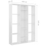 Glossy white chipboard divider/shelf 100x24x140 cm by vidaXL, Room dividers - Ref: Foro24-800447, Price: 84,59 €, Discount: %