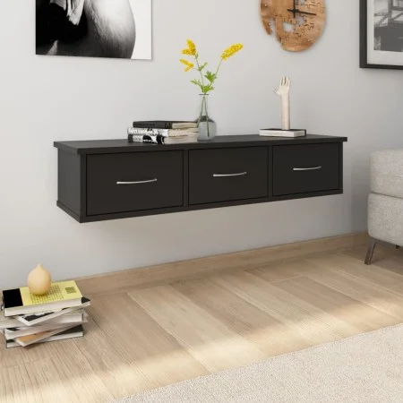 Schubladenregal für schwarze Sperrholzwand 88x26x18,5cm von vidaXL, Regale und Regale - Ref: Foro24-800595, Preis: 68,87 €, R...