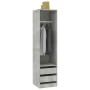 Schrank mit Schubladen aus betongrauem Sperrholz 50x50x200 cm von vidaXL, Kleiderschränke - Ref: Foro24-800616, Preis: 133,43...