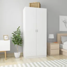 Schrank aus glänzend weißem Sperrholz, 90 x 52 x 200 cm von vidaXL, Kleiderschränke - Ref: Foro24-800636, Preis: 239,97 €, Ra...