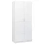 Schrank aus glänzend weißem Sperrholz, 90 x 52 x 200 cm von vidaXL, Kleiderschränke - Ref: Foro24-800636, Preis: 239,97 €, Ra...